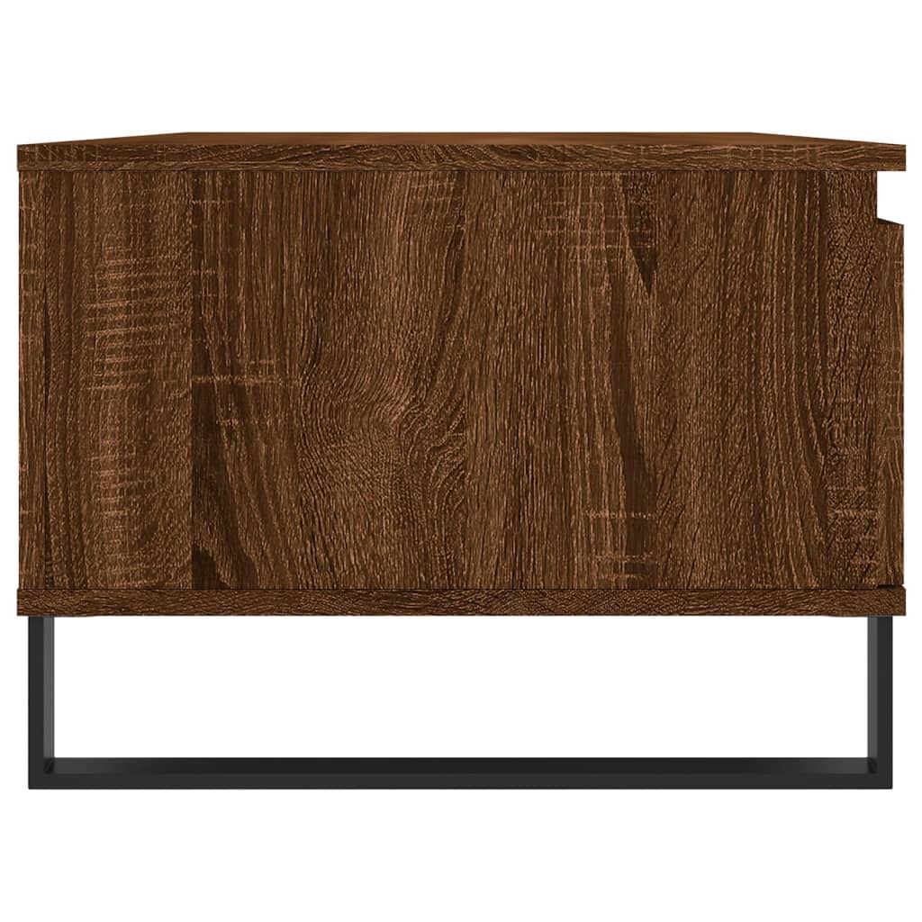 Salongbord Brun Eik 90X50X36,5 Cm Konstruert Tre