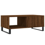 Salongbord Brun Eik 90X50X36,5 Cm Konstruert Tre