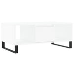 Salongbord Hvit 90X50X36,5 Cm Konstruert Tre