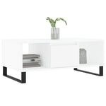 Salongbord Hvit 90X50X36,5 Cm Konstruert Tre