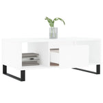 Salongbord Hvit 90X50X36,5 Cm Konstruert Tre