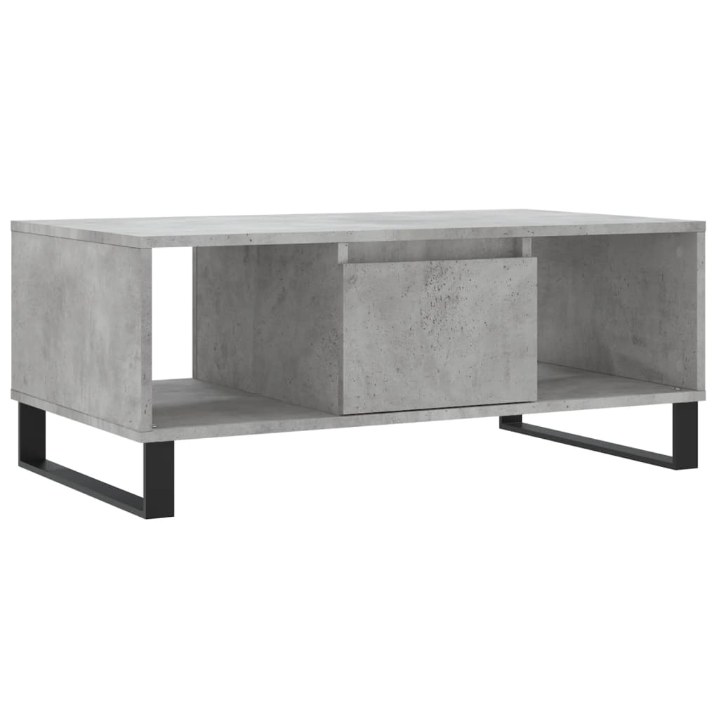 Salongbord Betonggrå 90X50X36,5 Cm Konstruert Tre