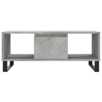 Salongbord Betonggrå 90X50X36,5 Cm Konstruert Tre
