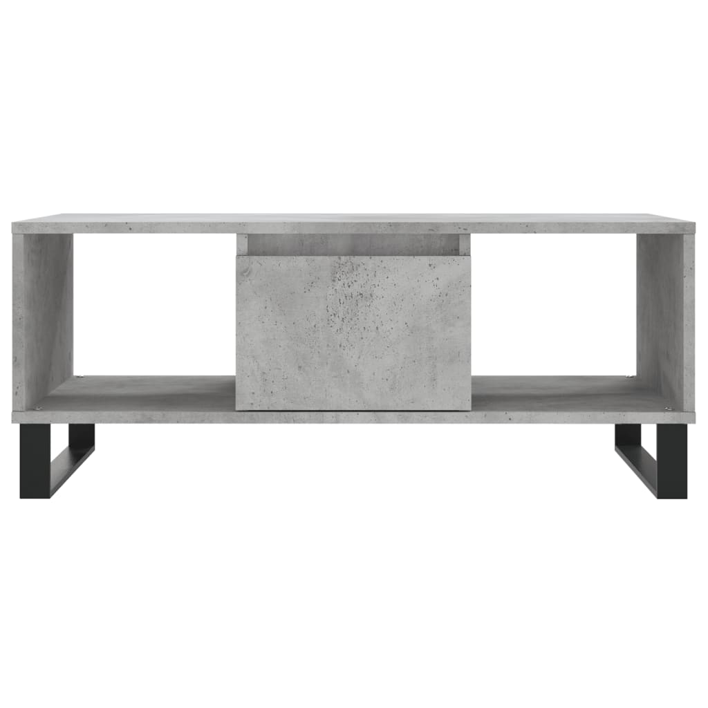 Salongbord Betonggrå 90X50X36,5 Cm Konstruert Tre