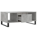 Salongbord Betonggrå 90X50X36,5 Cm Konstruert Tre