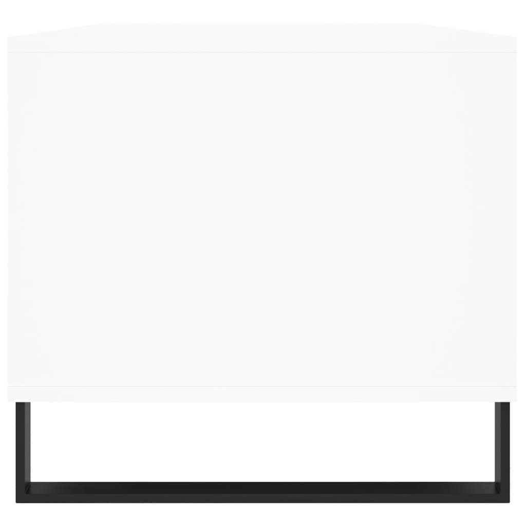 Salongbord Hvit 90X49X45 Cm Konstruert Tre