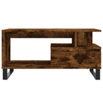 Salongbord Røkt Eik 90X49X45 Cm Konstruert Tre