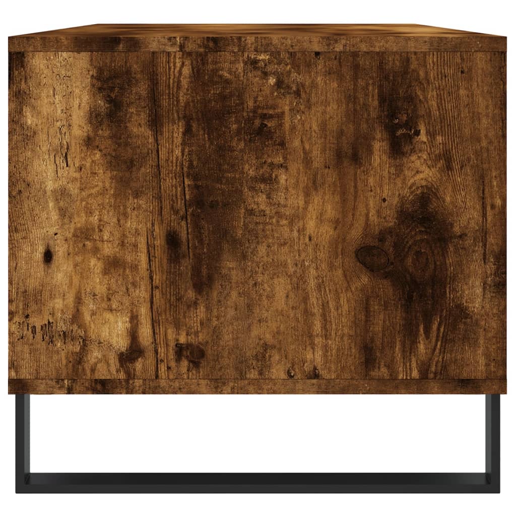 Salongbord Røkt Eik 90X49X45 Cm Konstruert Tre