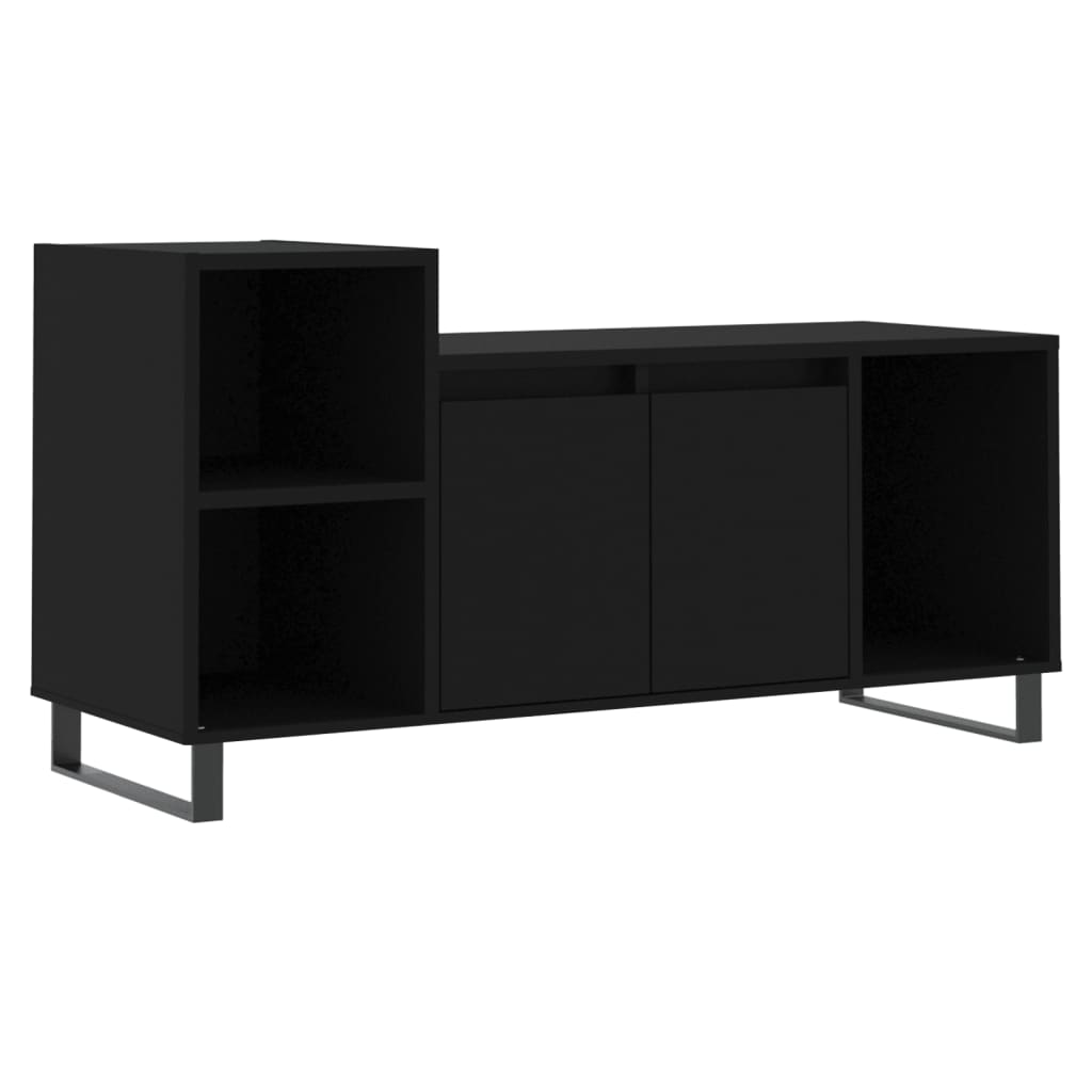 Tv-Benk Svart 100X35X55 Cm Konstruert Tre