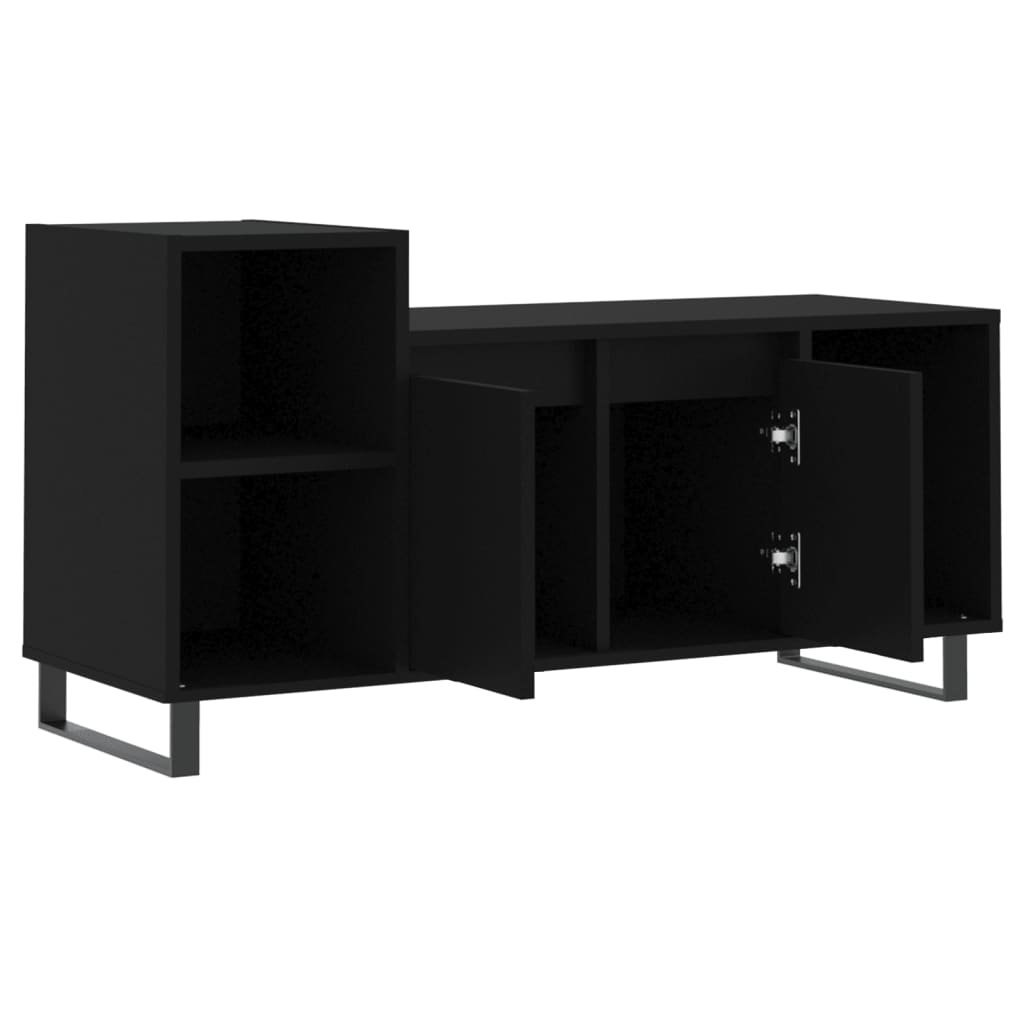 Tv-Benk Svart 100X35X55 Cm Konstruert Tre
