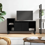 Tv-Benk Svart 100X35X55 Cm Konstruert Tre