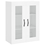 Veggmontert Skap Hvit 69,5X34X90 Cm Konstruert Tre