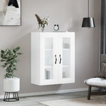 Veggmontert Skap Hvit 69,5X34X90 Cm Konstruert Tre