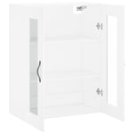 Veggmontert Skap Hvit 69,5X34X90 Cm Konstruert Tre