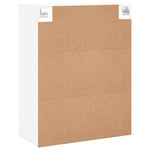 Veggmontert Skap Hvit 69,5X34X90 Cm Konstruert Tre
