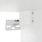 Veggmontert Skap Hvit 69,5X34X90 Cm Konstruert Tre