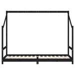 Barnesengeramme Svart 90X200 Cm Heltre Furu