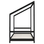 Barnesengeramme Svart 90X200 Cm Heltre Furu