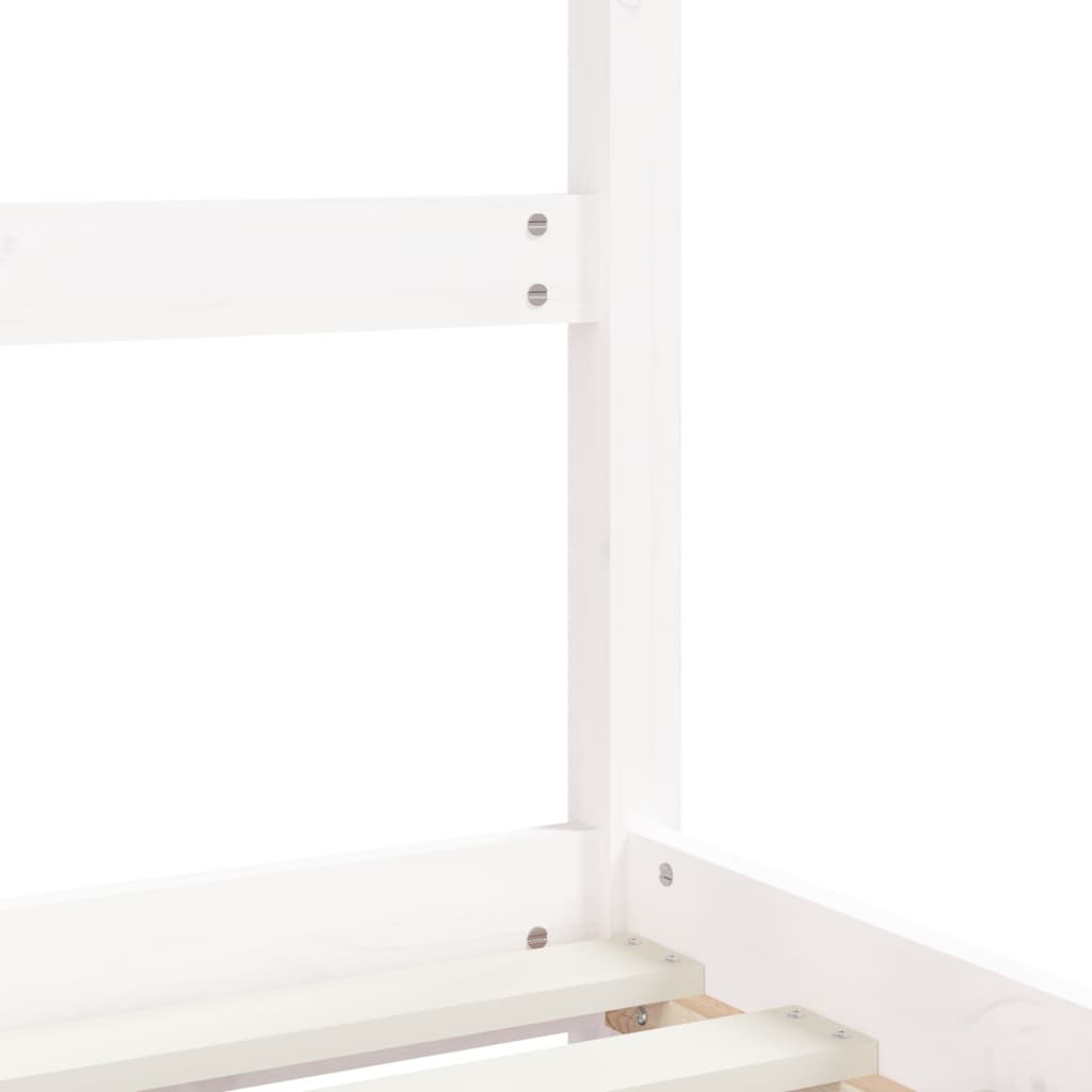 Barnesengeramme Hvit 90X190 Cm Heltre Furu