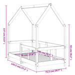 Barnesengeramme 70X140 Cm Heltre Furu