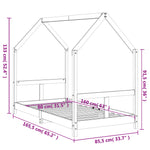 Barnesengeramme 80X160 Cm Heltre Furu