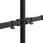 Dobbelt Skjermstativ Svart Stål Vesa 75/100 Mm