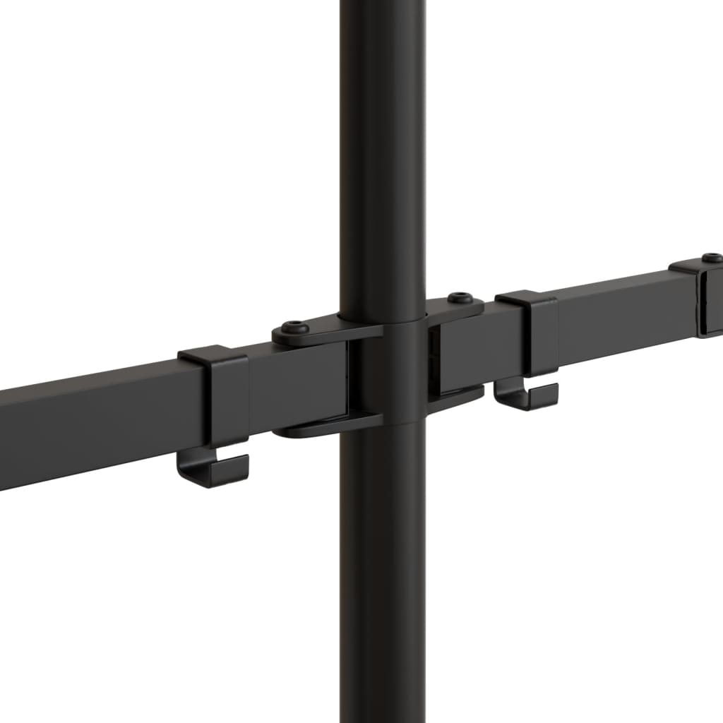 Dobbelt Skjermstativ Svart Stål Vesa 75/100 Mm