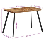 Spisebord 120X62X76 Cm Heltre Teak