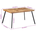 Spisebord 148X97X76 Cm Heltre Teak