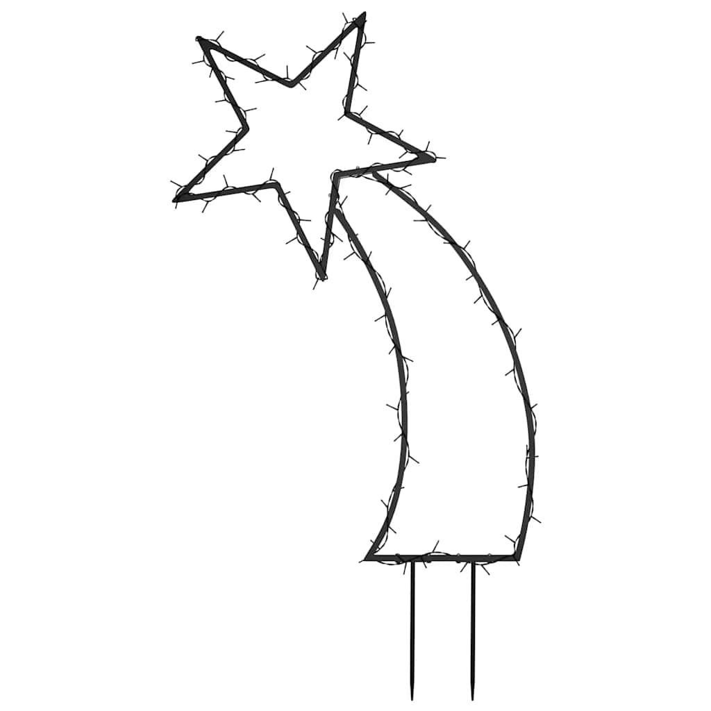 Julelysdekorasjon Med Pigger Meteor 80 Led 62 Cm