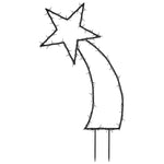 Julelysdekorasjon Med Pigger Meteor 80 Led 62 Cm