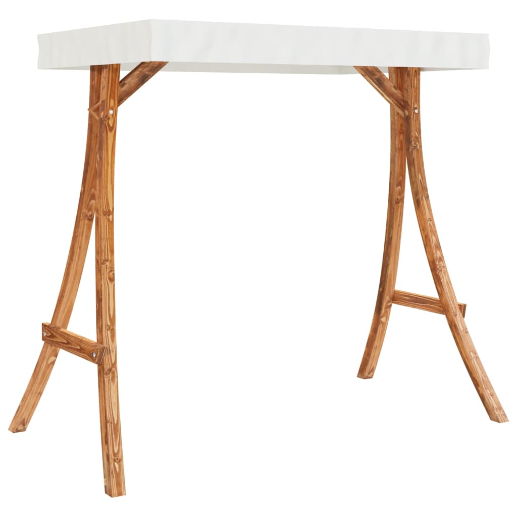 Hengeseng Med Skjerm Heltre Gran Med Teakfinish