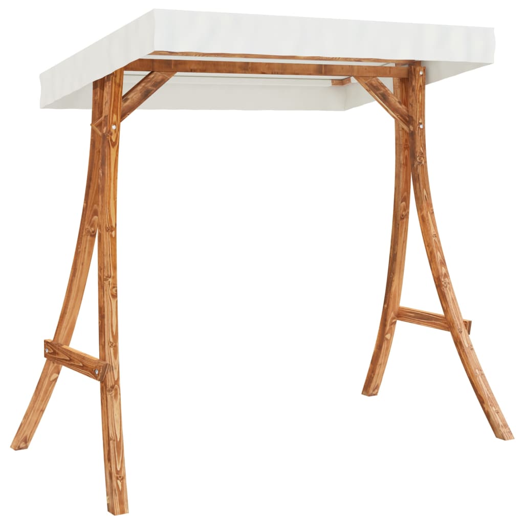 Hengebenk Med Skjerm Heltre Gran Med Teakfinish