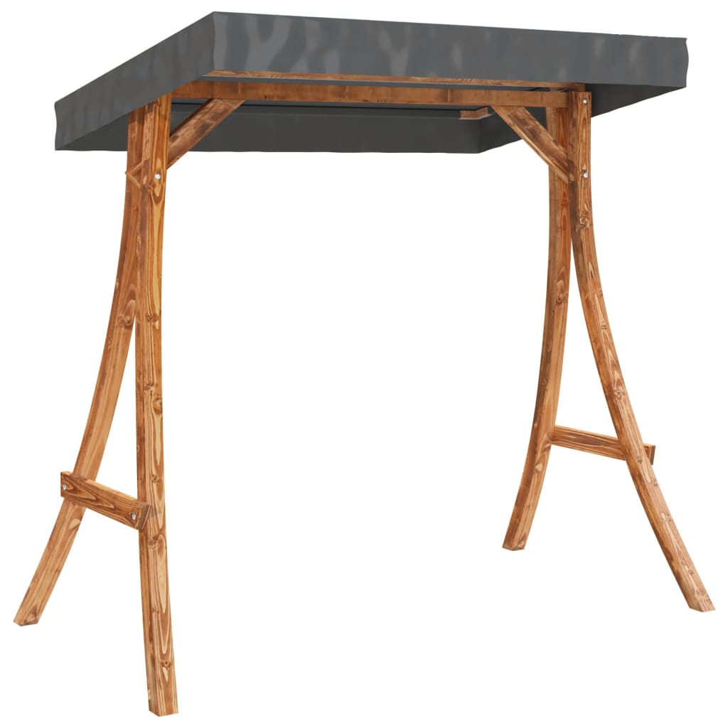 Hengebenk Med Skjerm Heltre Gran Med Teakfinish