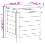 Putekasse Brun 50X49X56,5 Cm Heltre Gran