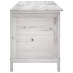 Putekasse Hvit 150X50X56,5 Cm Heltre Gran