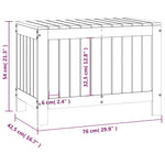 Putekasse Hvid 76X42,5X54 Cm Heltre Furu