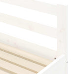 Uttrekkbar Dagseng Hvit 90X200 Cm Heltre Furu