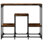 Konsollbord Røkt Eik 89,5X28X76 Cm Konstruert Tre