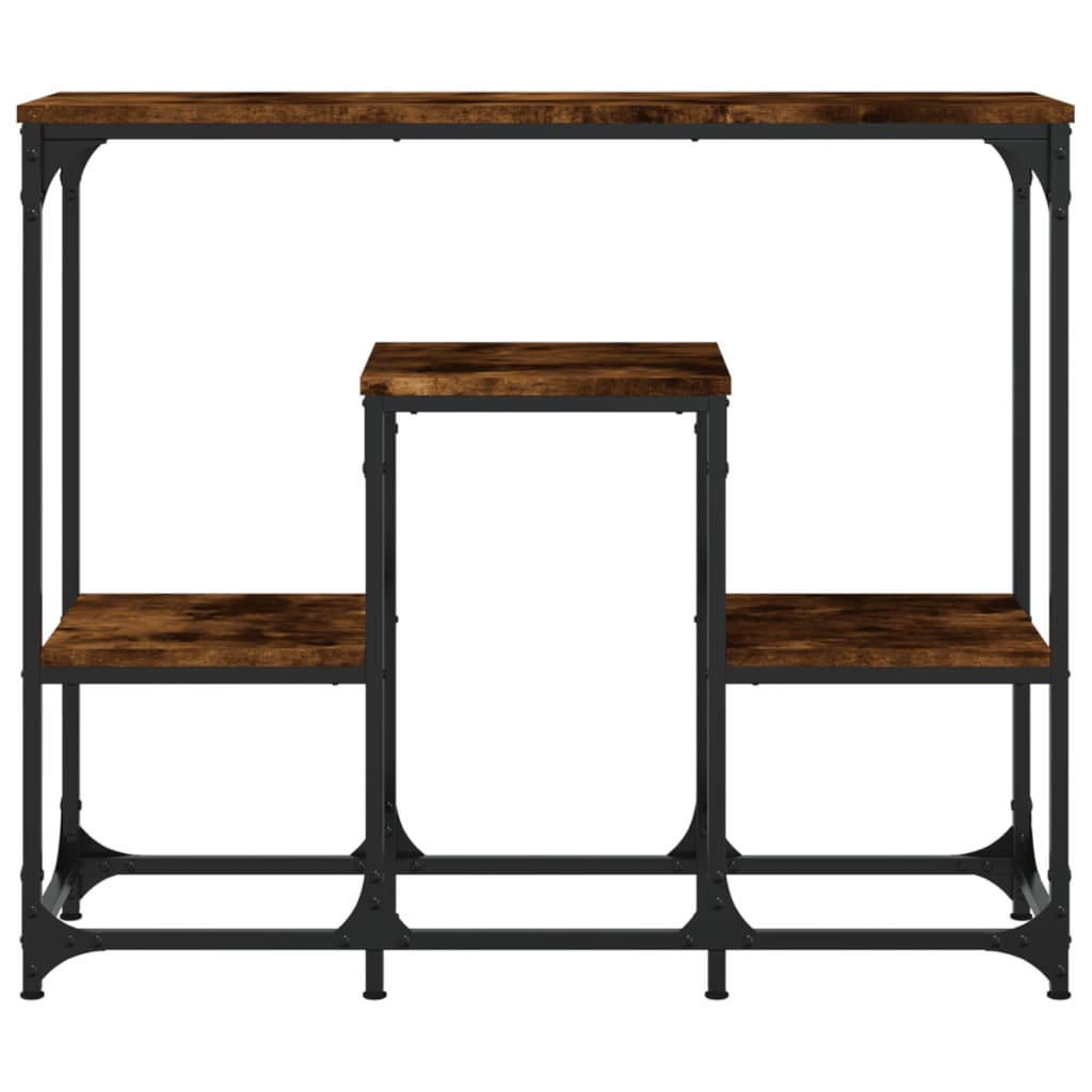 Konsollbord Røkt Eik 89,5X28X76 Cm Konstruert Tre