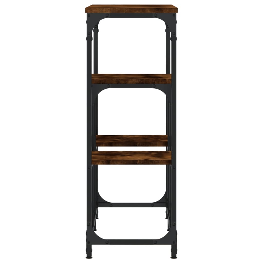 Konsollbord Røkt Eik 89,5X28X76 Cm Konstruert Tre