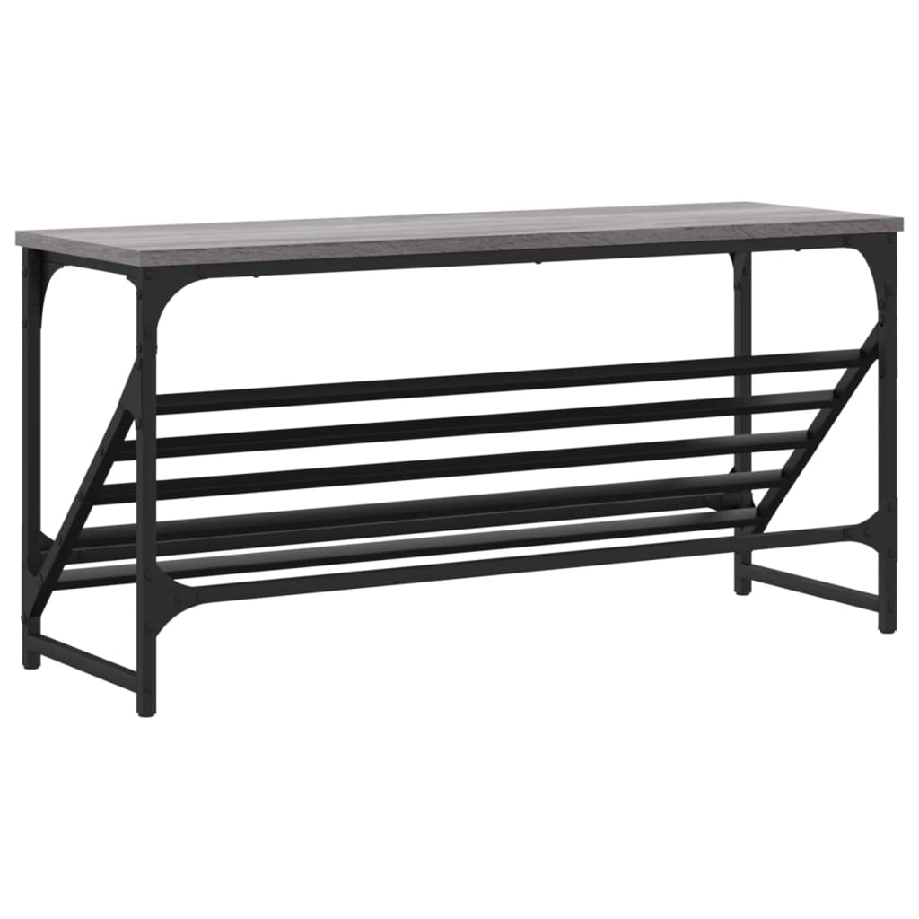 Skohylle Grå Sonoma 90X30X45 Cm Konstruert Tre