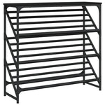 Skohylle Svart 90X30X85 Cm Konstruert Tre