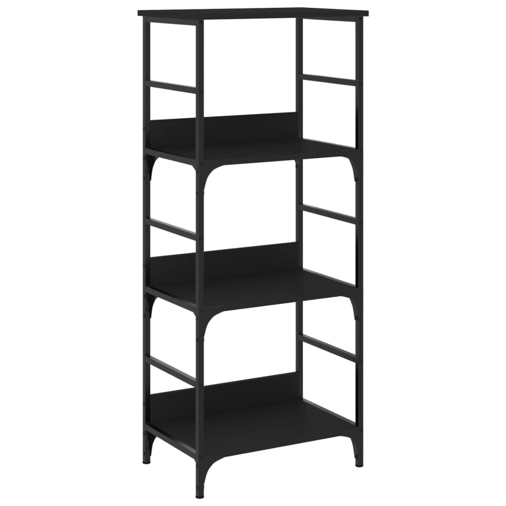 Bokhylle Svart 50X33X117,5 Cm Konstruert Tre