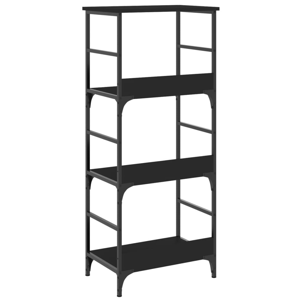 Bokhylle Svart 50X33X117,5 Cm Konstruert Tre