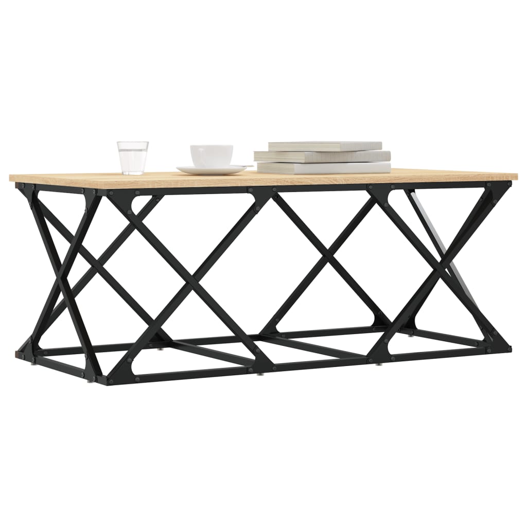 Salongbord Sonoma Eik 100X49X40 Cm Konstruert Tre
