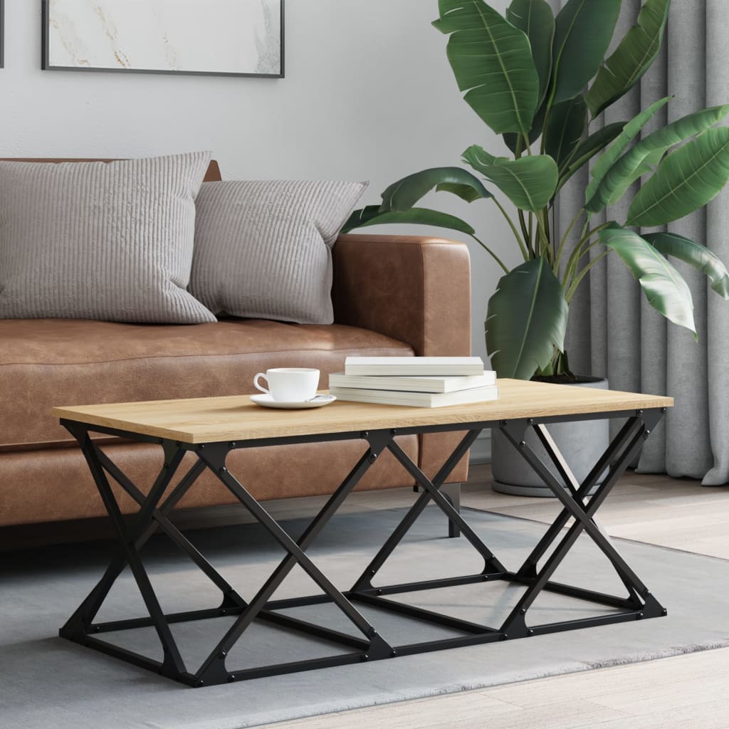 Salongbord Sonoma Eik 100X49X40 Cm Konstruert Tre