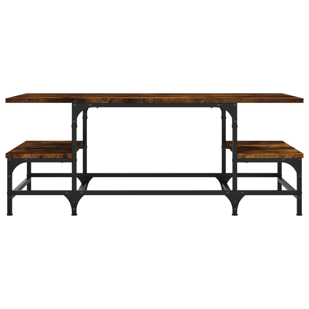 Salongbord Røkt Eik 100X50,5X40 Cm Konstruert Tre