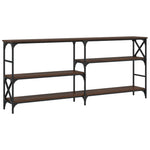 Konsollbord Brun Eik 180X29X76,5 Cm Konstruert Tre