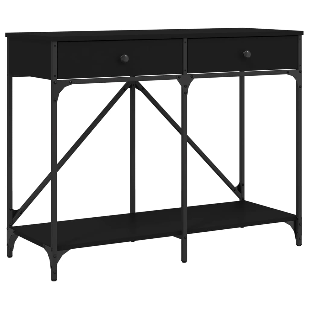 Konsollbord Svart 100X39X78,5 Cm Konstruert Tre